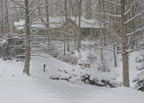 NEIGBORS HOUSE AFTER THE SNOWSTORM  - ART FILTER APPLIED