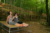 Resting in the middle of bamboo trees in Sosweawon