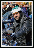 A St. Paddys Motorcycle Driver
