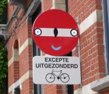Excepté cyclistes.