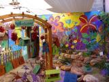 Colorful court yard in one of Moab shops !!!