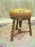 188.  Barley twist piano stool.JPG