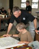 Student gets help with land navigation