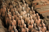 china, xian, terra cotta warriors 2004