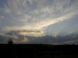 FALL SKY OVER POBONDZIE LAKE