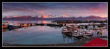 Husavik Harbor in the midnight sun