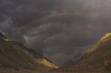 Evening rainbow. Chatru lahaul