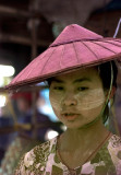 Girl with Hat and Tanakha Make-up