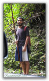 man with blowpipe