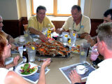 A civilized crab feast