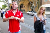 Gazza and Jo conduct the pub crawl