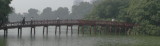 Huc Bridge on Hoan Kiem Lake, Hanoi, Vietnam 2008