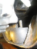 fitting the rubber mount