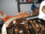 Finding out were to drill the hole on an old block