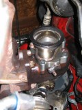 V-band adaptor on car