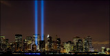 911 Tribute in Light 9-11-08 Panorama #1