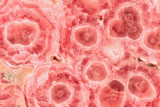 Rhodochrosite stalactite cross-section, Catamarca, Argentina