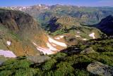 (AG8) Alpine glacial  topography, Beartooth Mountains, MT