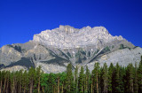 (SG10) Cascade Mountain showing a syncline and anticline, Alberta, Canada