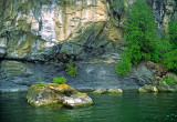 Champlain thrust boundary showing dolostone overlying mylonite, VT