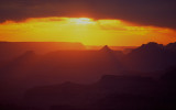 (GC12) Sunset, Yavapai Point, Grand Canyon, AZ