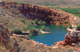 (GW14) Large sinkhole at Bottomless Lakes State Park, NM