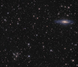 NGC 7331 Galaxy and Stephan's Quintet Galaxy Group