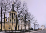 Churches behind Trees