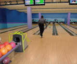 Petr going for a strike!