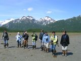 Our bear viewing group in Katmai