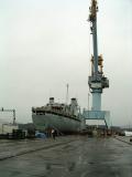 AOR 509 - HMCS Protecteur at the Esquimalt graving dock