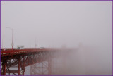  Golden Gate Bridge when visibility is poor 