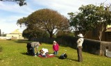 Pam and family at Middle Head