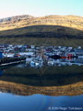 Vr og Norberg sunk in Klaksvik harbour.