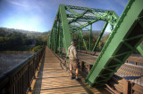 James on the Stockton Bridge