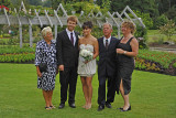 The bridal couple with Allies mom and grandparents