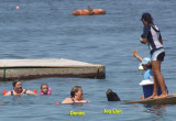 Donna and others bond with sea lion
