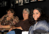 Donna, Elise, and Natalie await improv show at the Shelton Theater