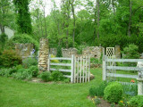 Theyve made a garden inside a barn foundation