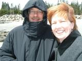 Just on the other side of Crescent Beach; here the wind came in and it was COLD!!  Brrrr