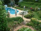 The plantings around the pool were refreshing