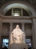 At the Franklin Institute, a statue of Franklin!