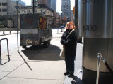 Kathy in the cold in Philly