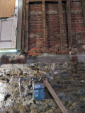 first floor and basement walls with juncture repaired