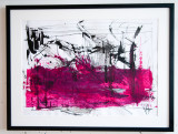 giocchi dinchiostro e rosso  ink and oil on paper. 50x70