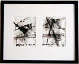 creating a bit of confussion (dittico), ink on paper,22x16