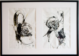 senxa titolo (dittico), ink on paper, 54x36 each (sold)