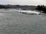 Ice floes on the North Sask. River, Rocky Mt. House