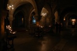 The crypt at Canterbury Cathedral.