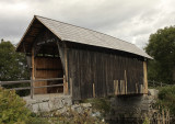 Martin Covered Bridge on the Winooski River in Vermont  S10 #7882